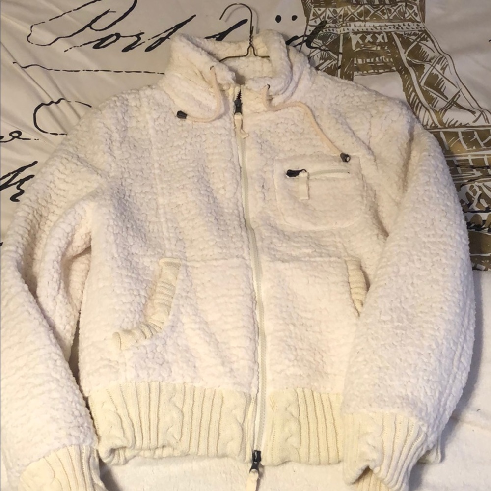 NWOT Sherpa zip up